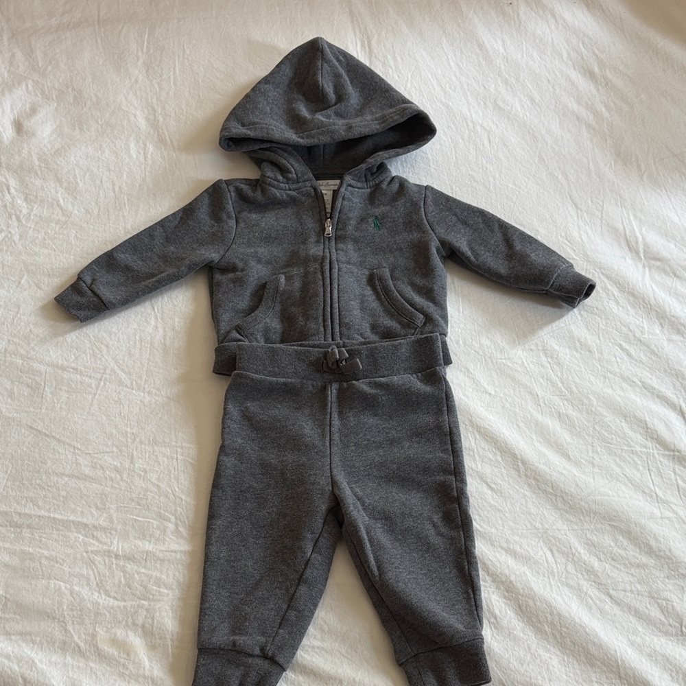 Ralph Lauren Charcoal Kids Jogger Set